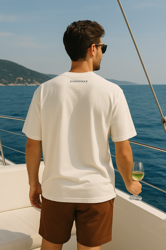 World Map Graphic Oversized Cotton T-Shirt