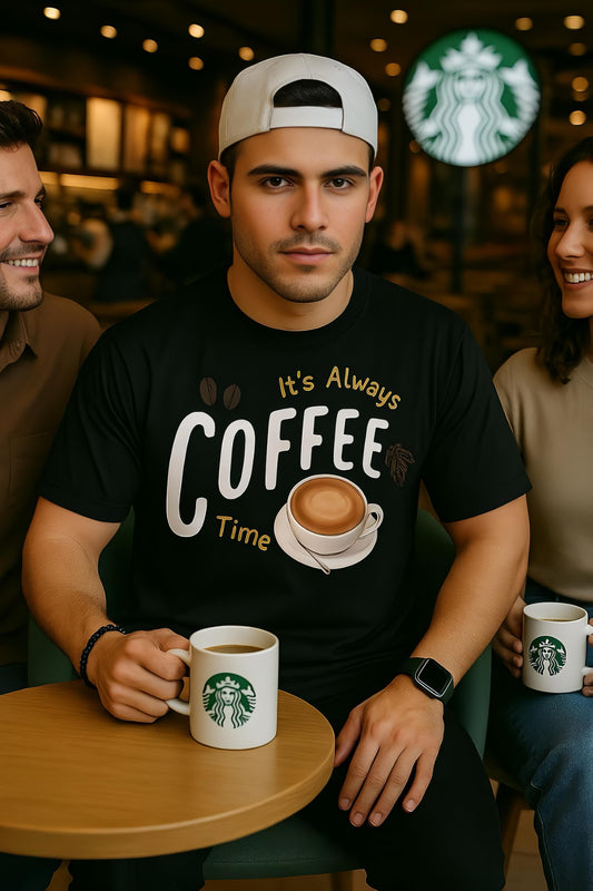 LUSSOVOGUE Coffee Mode T-shirt – Sip. Style. Slay.
