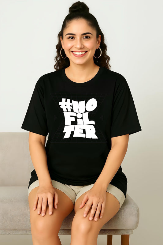 Lussovogue Oversized Short Sleeve T-Shirt – Bold Graphic Print