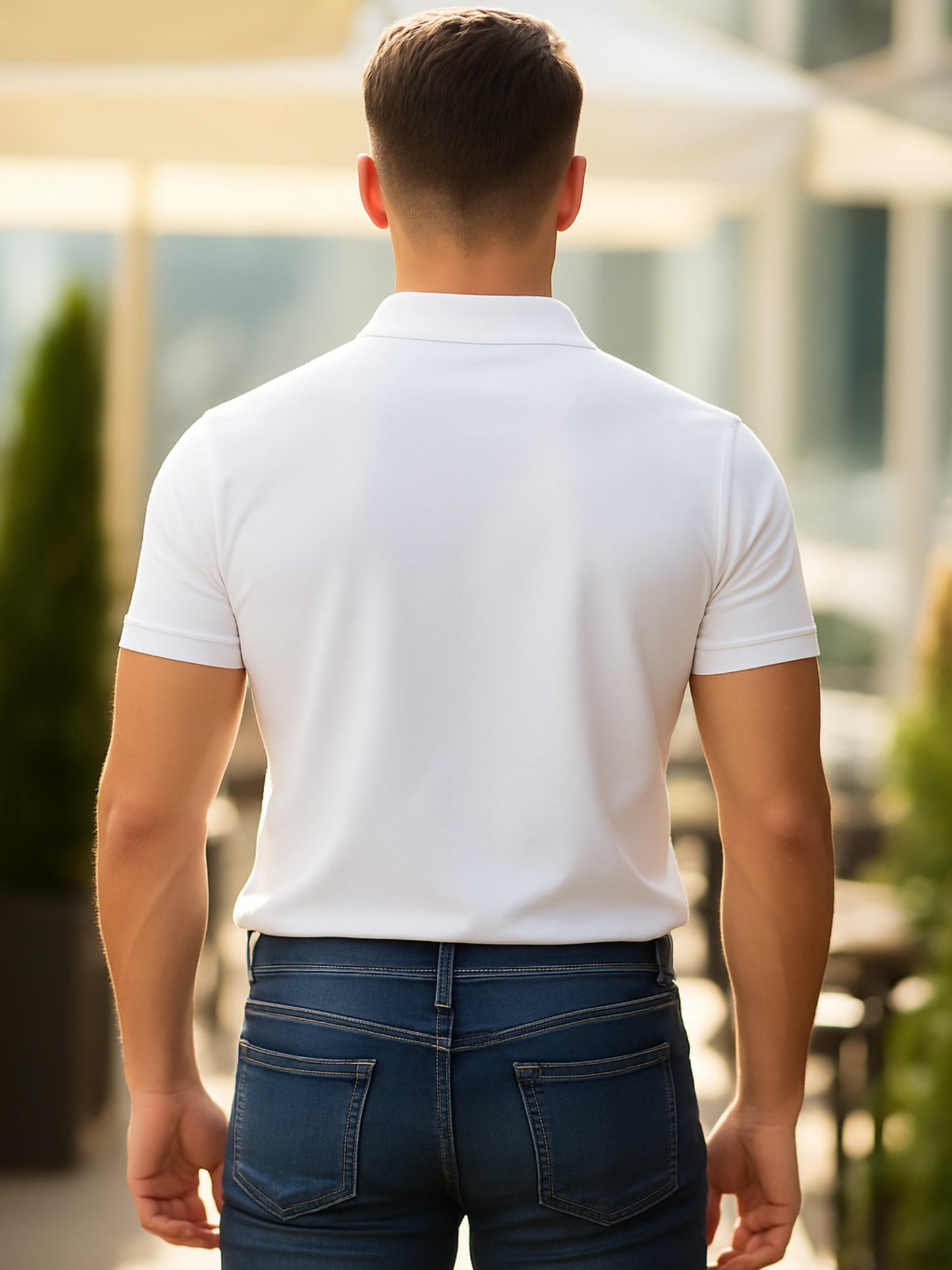 LUSSOVOGUE Men’s Polo T-Shirt Collection | Black, White, Navy Blue, Grey & Maroon | Premium Cotton Blend | Classic Regular Fit
