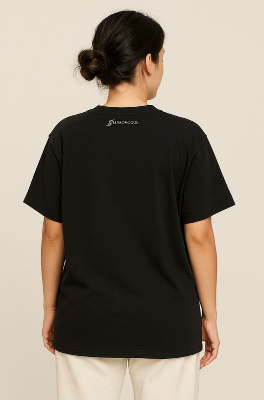 LUSSOVOGUE-Oversized T-Shirt – “You Become What You Believe” Inspirational Print