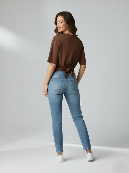 LUSSOVOGUE Women’s Premium Oversized T-Shirt Collection | Brown, Black & Maroon Goose Gang Graphic Tees | 100% Cotton