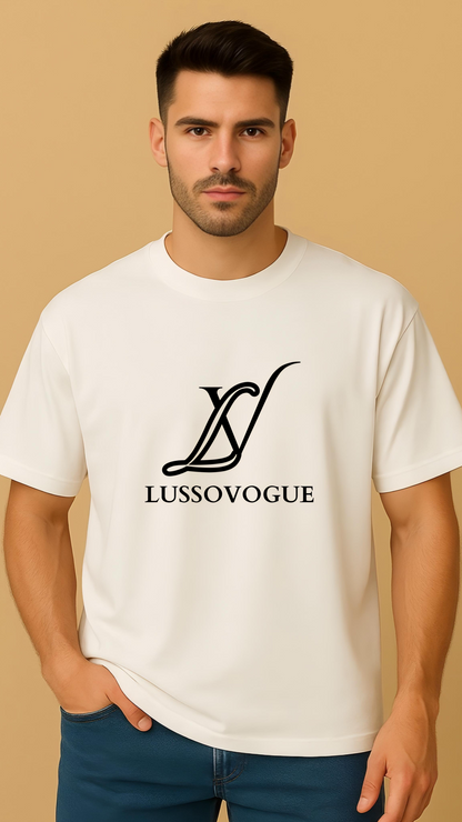 Oversized T-Shirt – Signature LUSSOVOGUE Logo