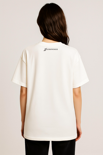 Cute Cartoon Girl Print Oversized T-Shirt for Women | Premium Cotton