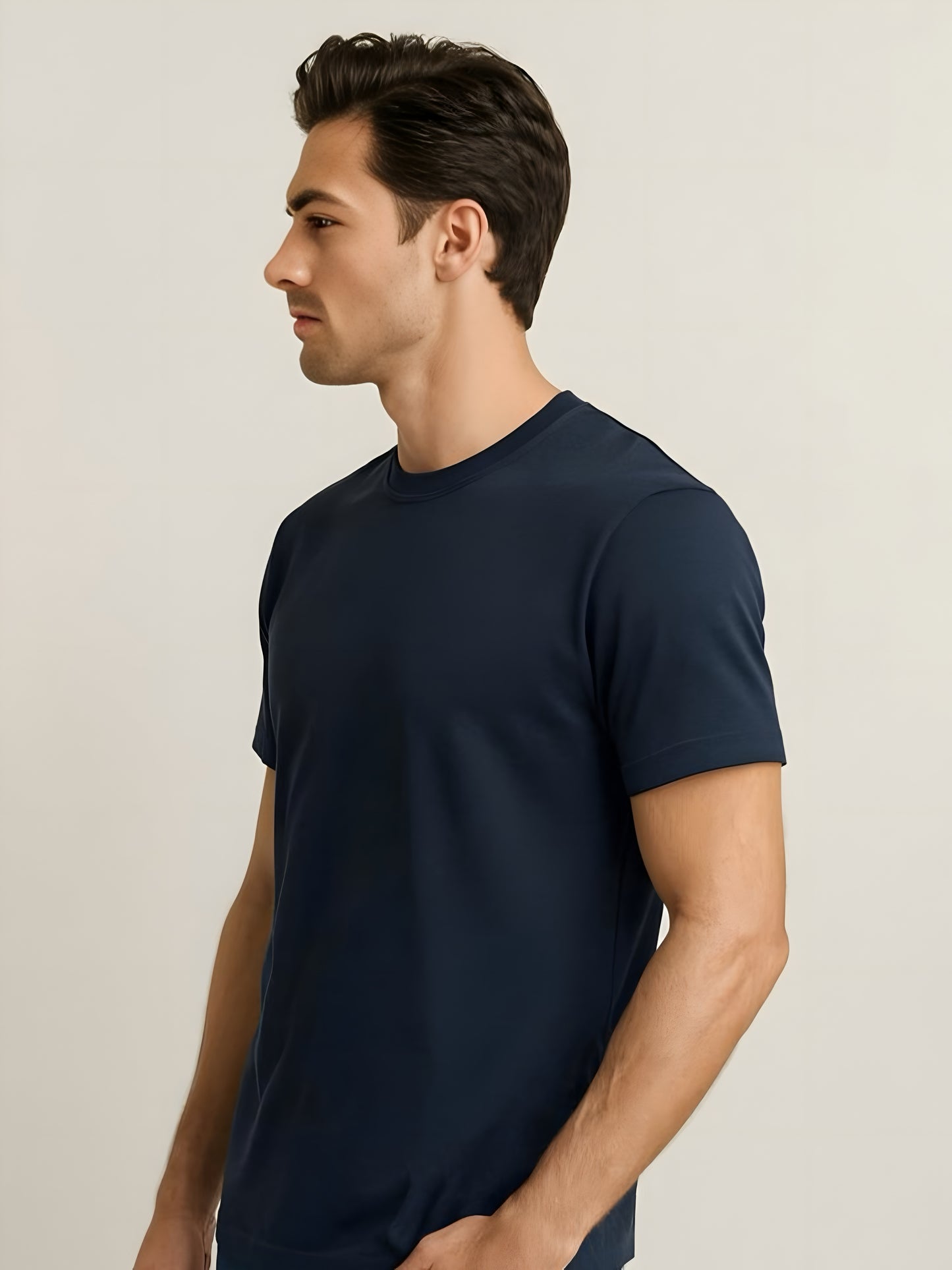 LUSSOVOGUE- Classic Fit T-Shirt – 100% Cotton Comfort, Minimalist Style