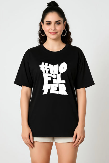 Lussovogue Oversized Short Sleeve T-Shirt – Bold Graphic Print