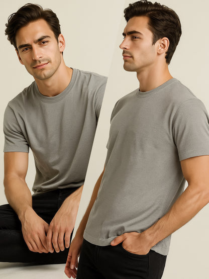 LUSSOVOGUE- Classic Fit T-Shirt – 100% Cotton Comfort, Minimalist Style