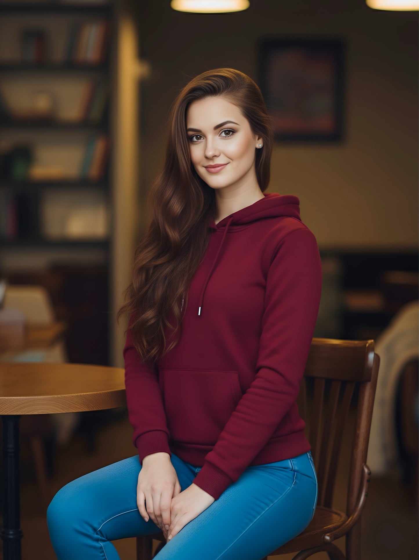 LUSSOVOGUE Women’s Premium 100% Cotton Hoodie for Everyday Comfort | Available in Black, Maroon, Off-White & Navy Blue