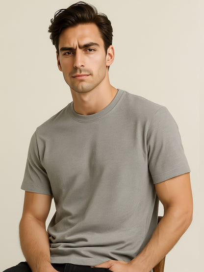 LUSSOVOGUE- Classic Fit T-Shirt – 100% Cotton Comfort, Minimalist Style