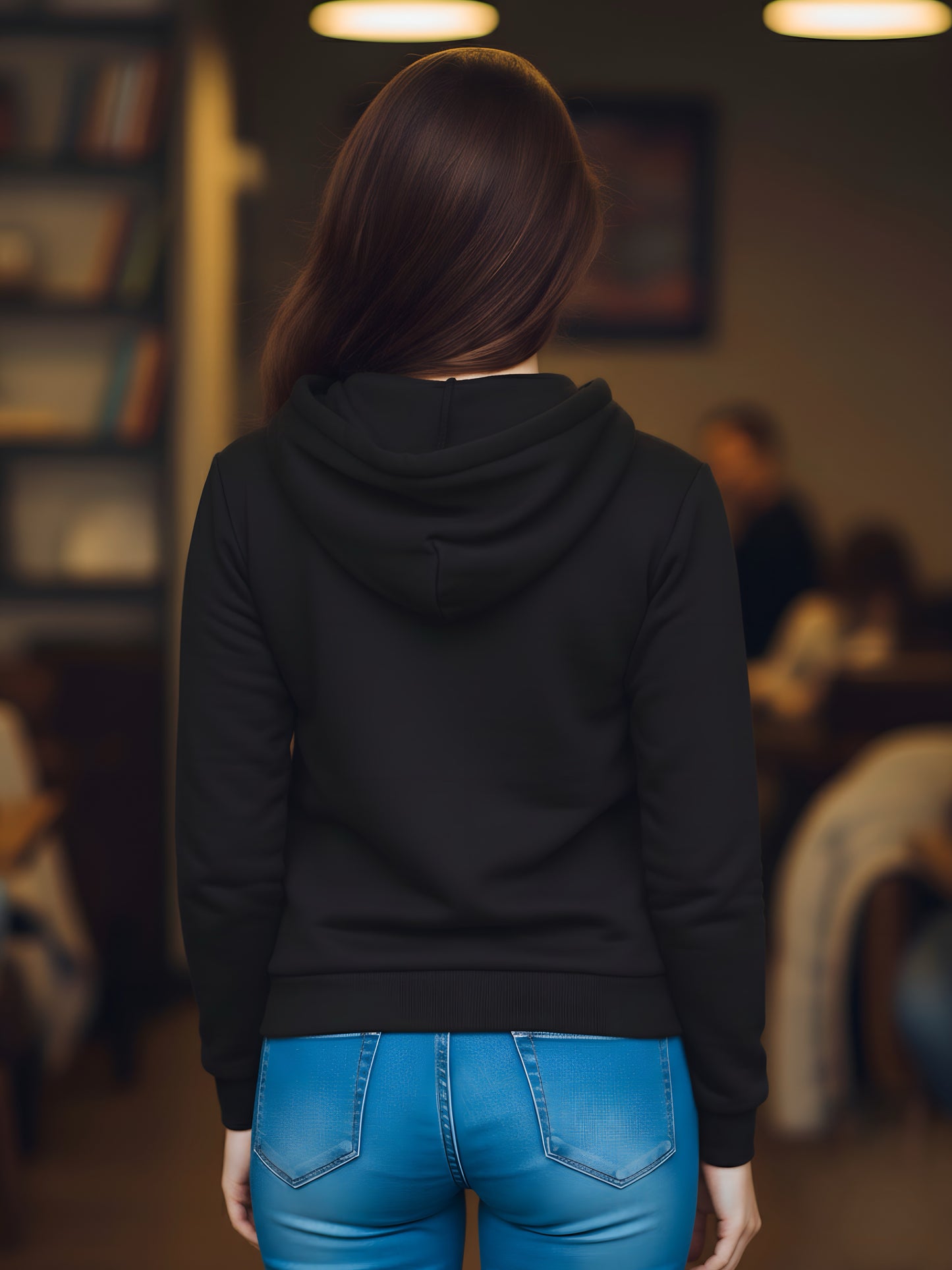 LUSSOVOGUE Women’s Premium 100% Cotton Hoodie for Everyday Comfort | Available in Black, Maroon, Off-White & Navy Blue